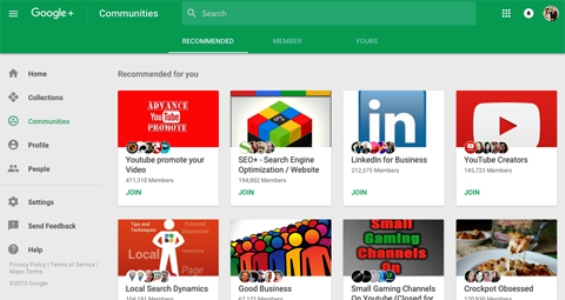 Google Plus Communities