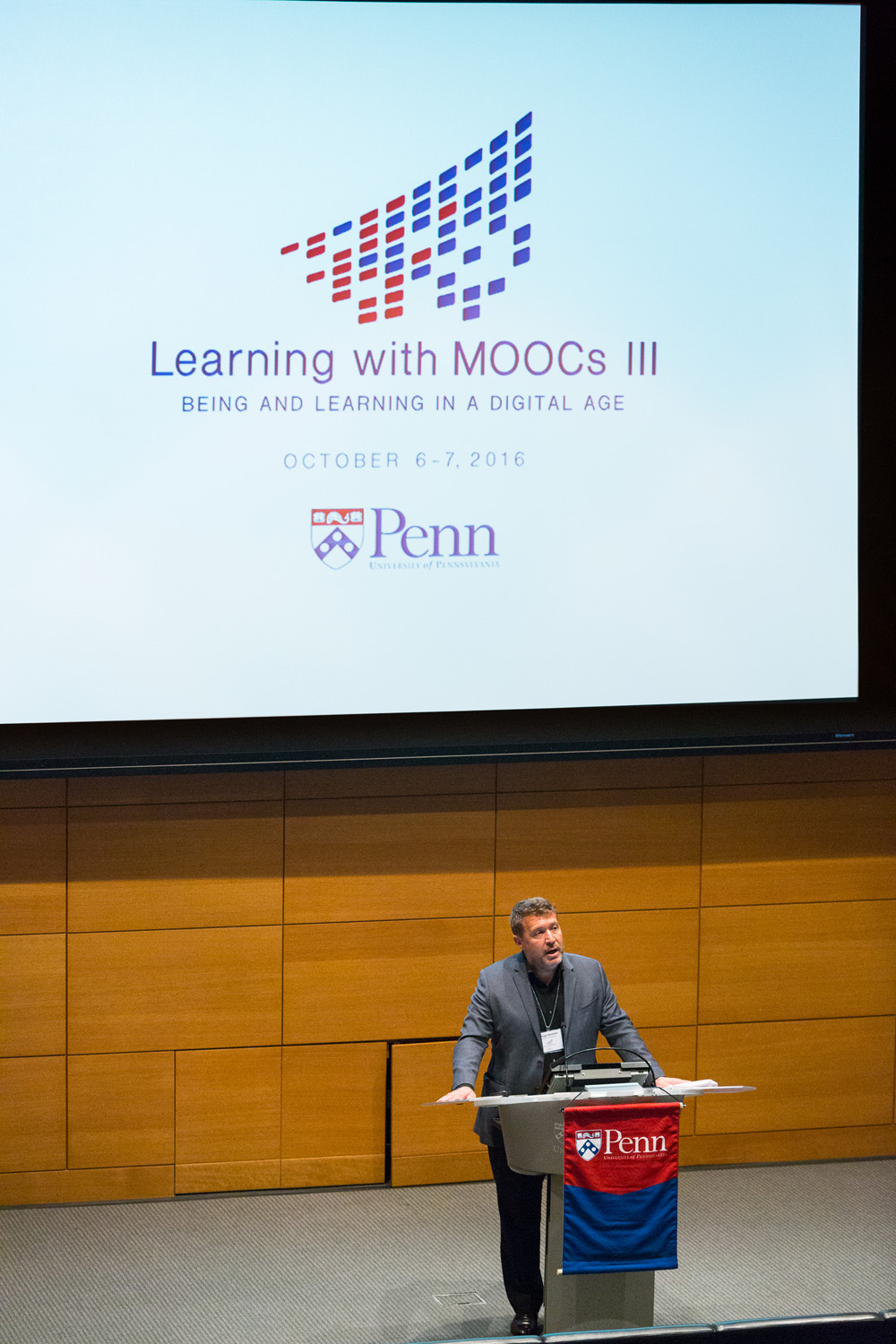 Learning With MOOCs III conference at Huntsman Hall at the University of Pa. in Philadelphia Thursday, October 6, 2016. (©2016 Mark Stehle Photography)