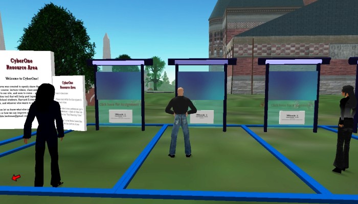 Three Dimensional Lessons at Harvard Island in Second Life