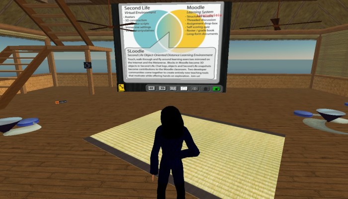 Content Presentations in Second Life via Sloodel