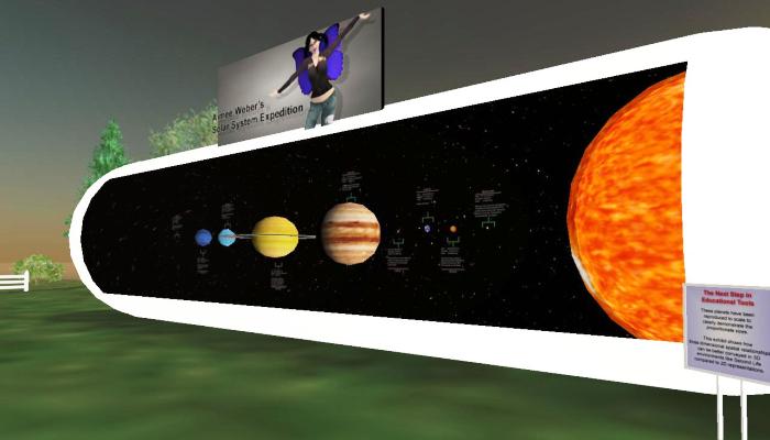 Simulation of the Solar System in Second Life